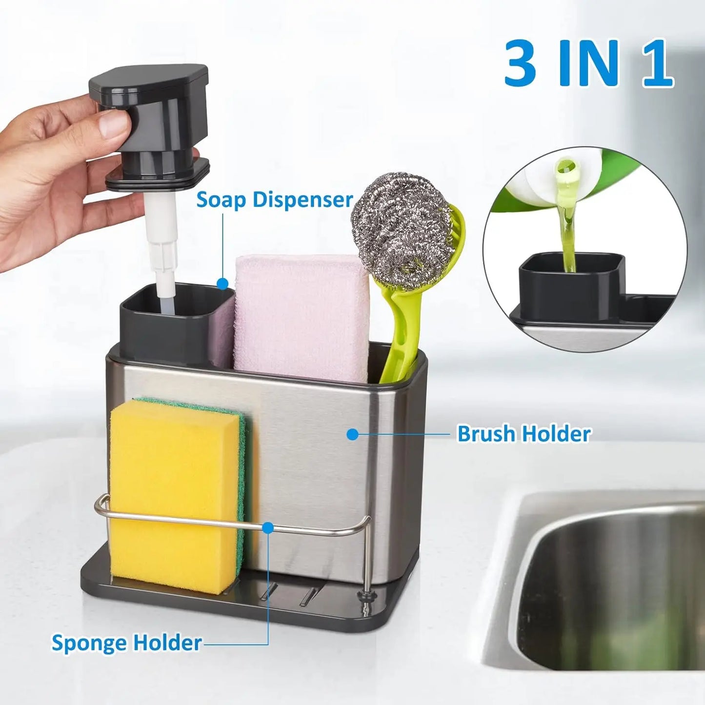 RVS Gootsteen Organizer